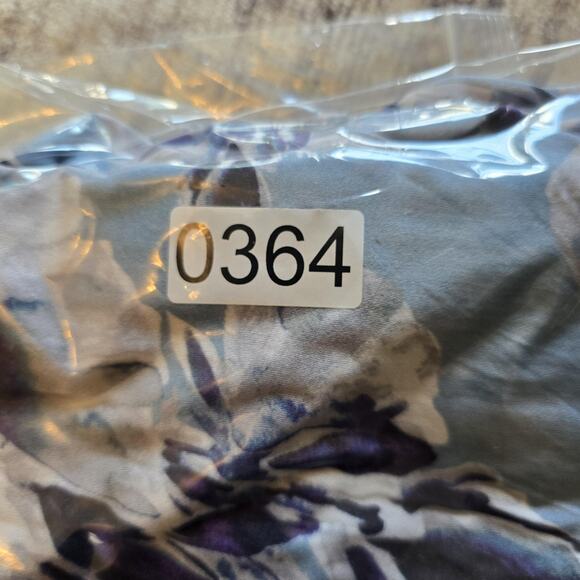 Soft Surroundings Pants Womens Small Blue Floral Bamboo Rayon Stretch Wide Leg - Picture 10 of 11